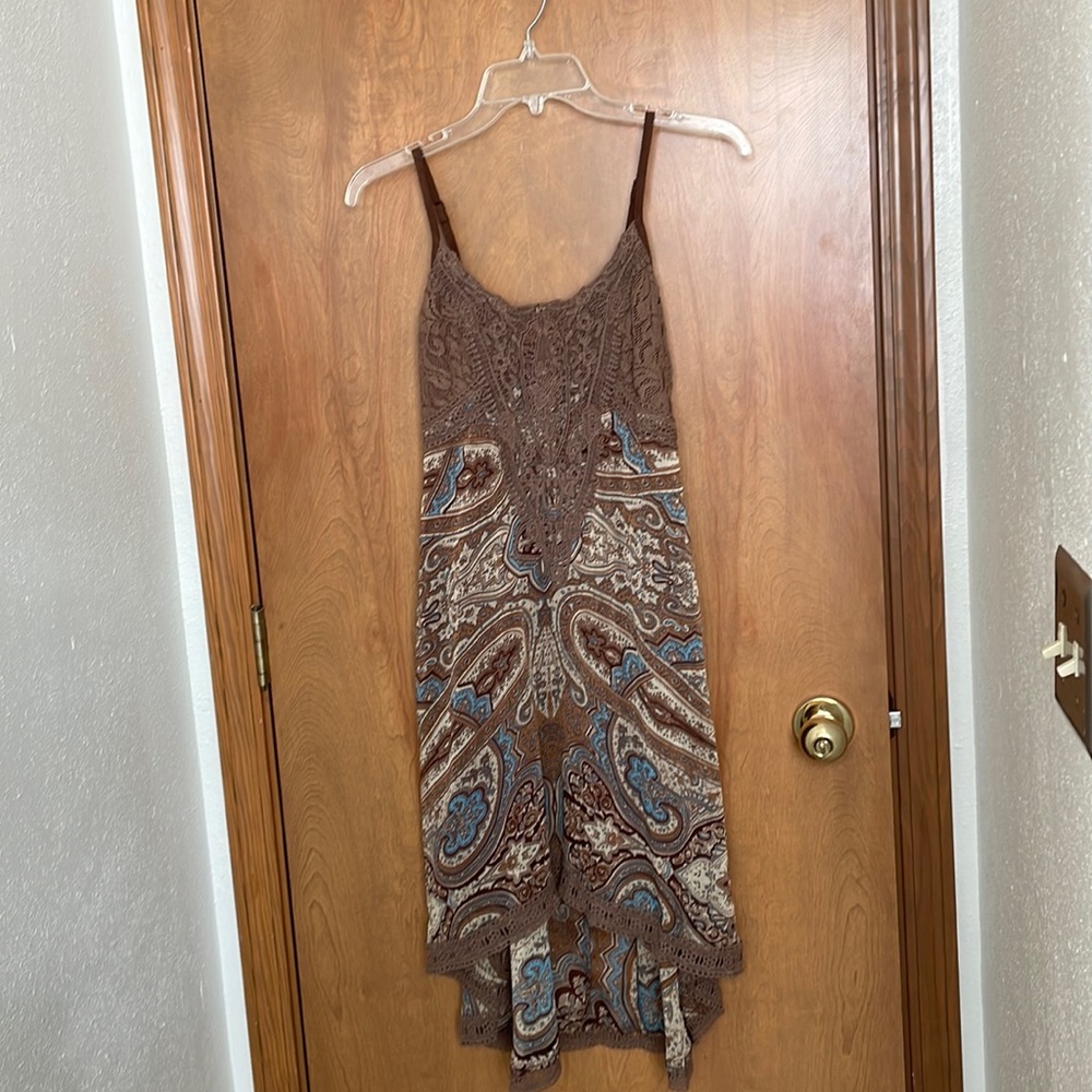 Miss Me Paisley High Low Dress size small NWT